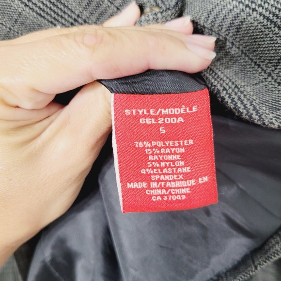 Le Grenier Petite Vintage Blazer Jacket  Gary Button Pockets Businesses Causal - Picture 7 of 11